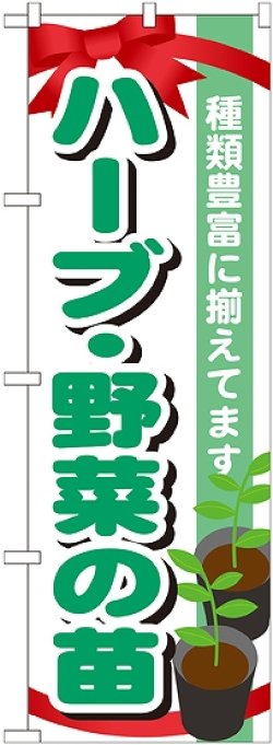 画像1: 〔G〕 ハーブ・野菜の苗　のぼり