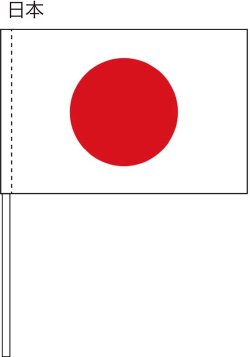 画像1: 手旗　日本