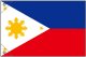 世界の国旗 (販促用)  フィリピン　(ミニ・小・大)