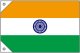 世界の国旗 (販促用)  インド　(ミニ・小・大)