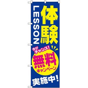 画像: 〔G〕 体験ＬＥＳＳＯＮ 無料キャンペーン実施中 のぼり