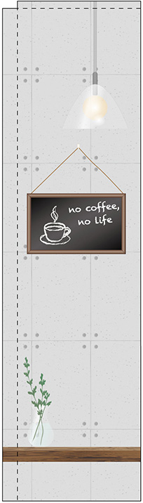画像1: no coffee no life スリムのぼり