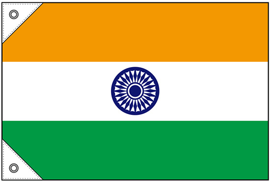 画像1: 世界の国旗 (販促用)  インド　(ミニ・小・大)