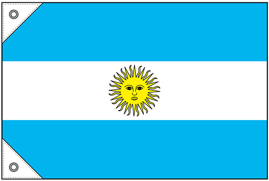 画像1: 世界の国旗 (販促用)  アルゼンチン　(ミニ・小・大)