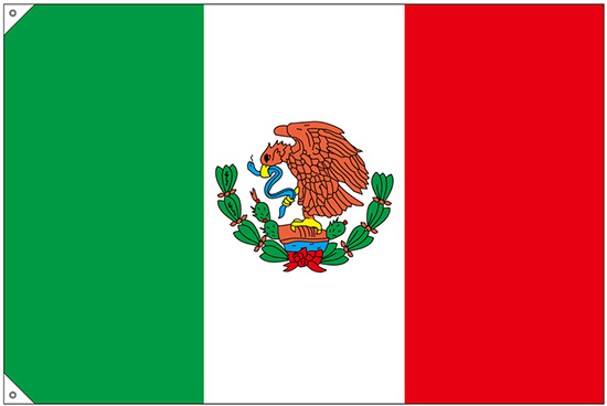 画像3: 世界の国旗 (販促用)  メキシコ　(ミニ・小・大)