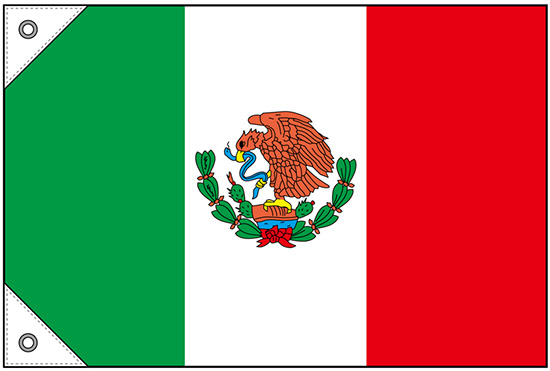 画像1: 世界の国旗 (販促用)  メキシコ　(ミニ・小・大)