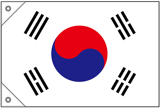 画像1: 世界の国旗 (販促用)  韓国　(ミニ・小・大)