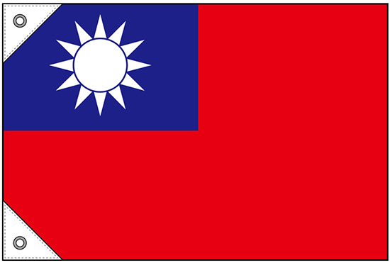 画像1: 世界の国旗 (販促用)  台湾　(ミニ・小・大)